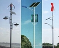 vawt and solar hybrid street lamp